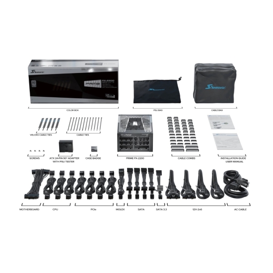 Zasilacz Seasonic PRIME PX-2200 2200W 80Plus Platinum ATX 3.1 PCIe 5.1